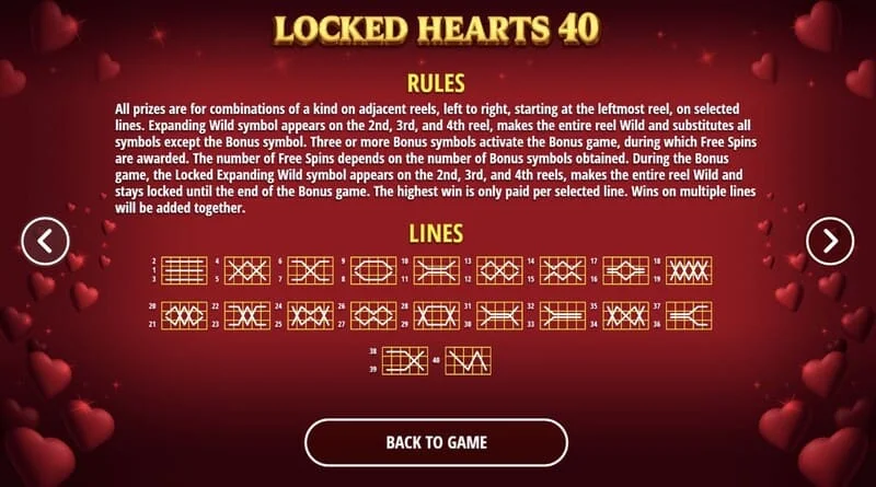 Locked Hearts 40 - vinnerlinjer på hjulene